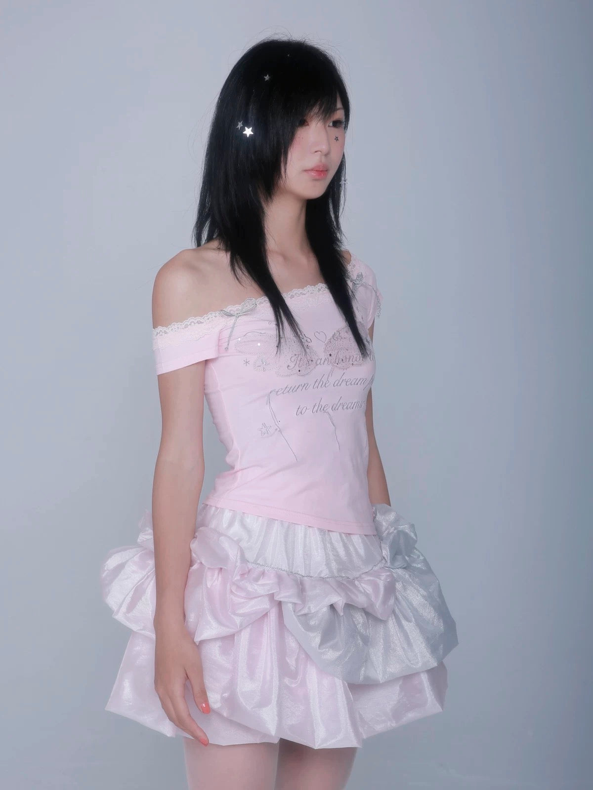 Rose Island Starry Twinkle Crop top
