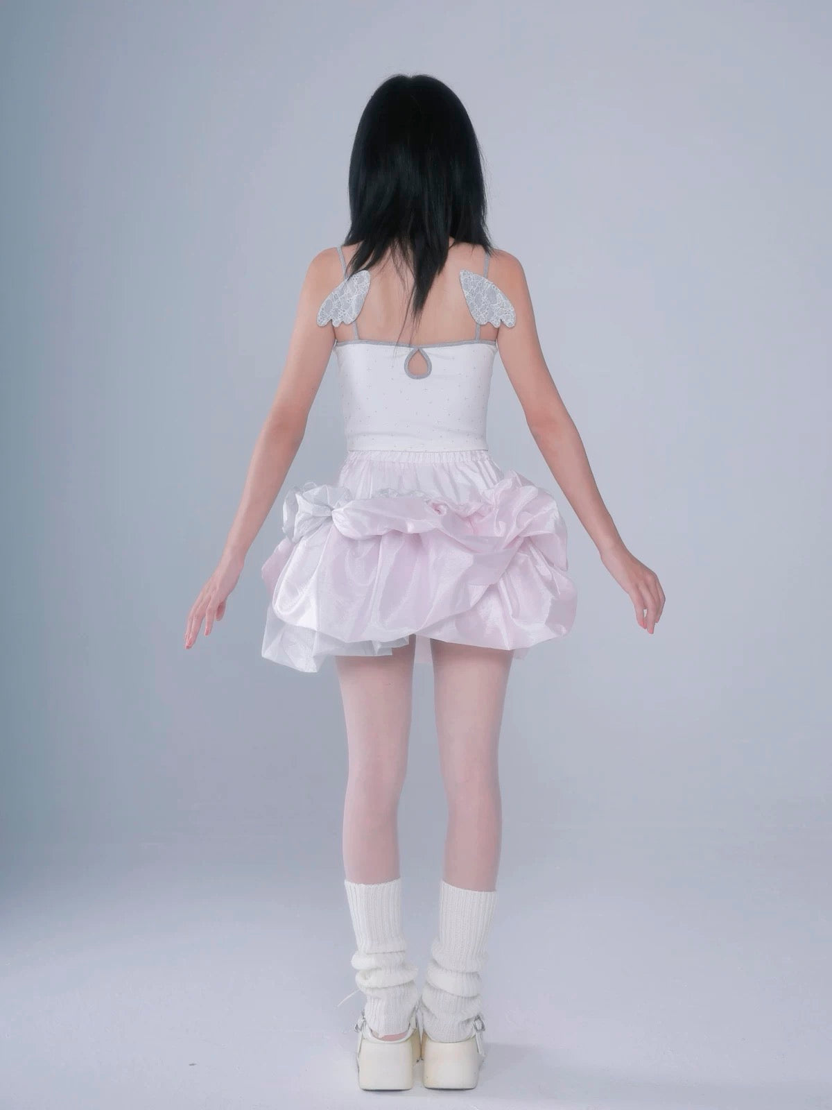 Rose Island Starry Twinkle Wings Crop Top Tank
