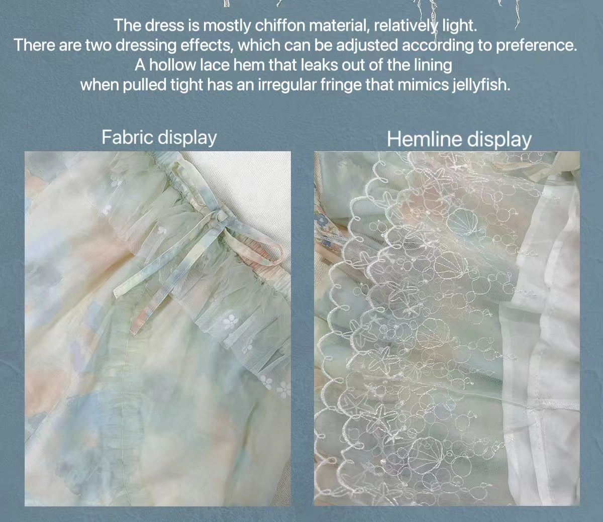Rose Island Jellyfish Series Tube top fringe Dress