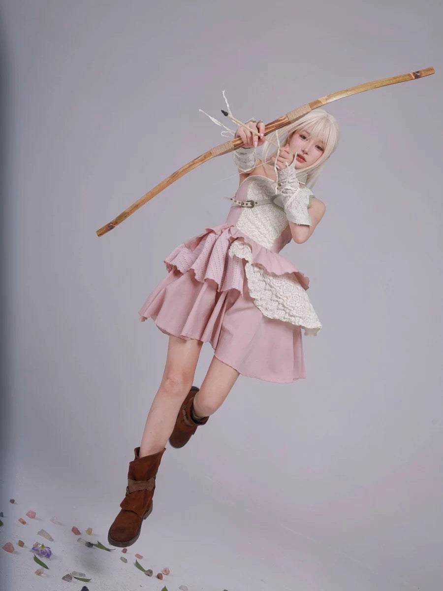 Rose Island AW24 Elf Guardian - The Girl Fairy Angel Mini Dress