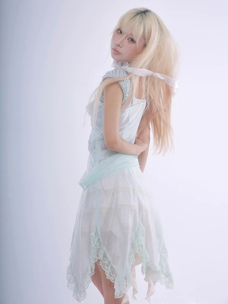 Just a girl growing wings - Rose Island Fairy Core Midi Dress