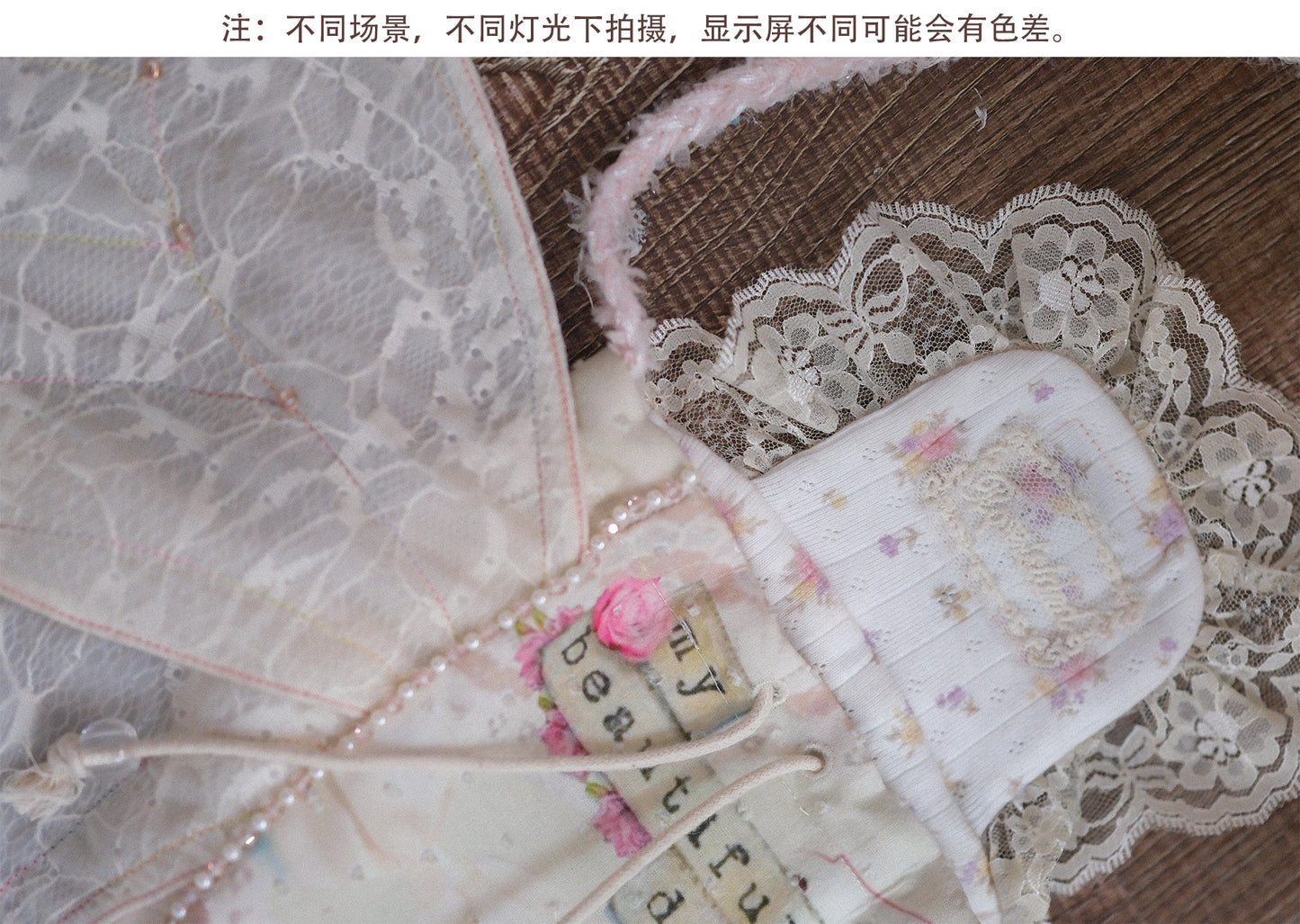 Rosé Isle Wonderful Creatures Cicada Wing Dream Handmade Lace Wing Shoulder Bag