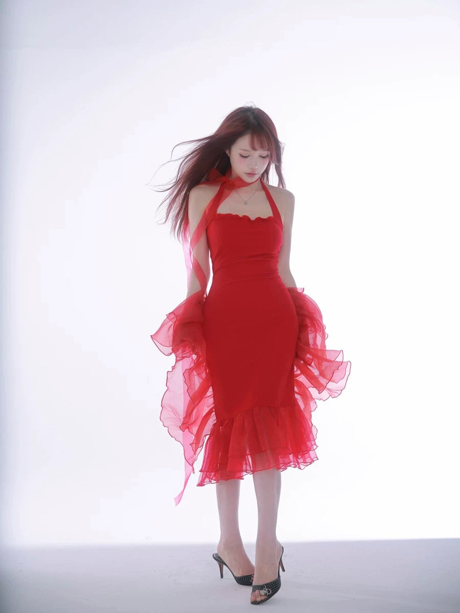 [Rose Island] Goldfish Princess 「海で一番美しい金魚姫」 Midi Dress