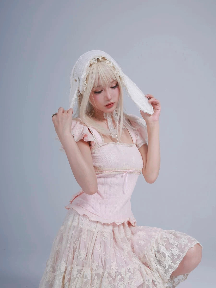 Rose Island Dear rabbit Reversible headband
