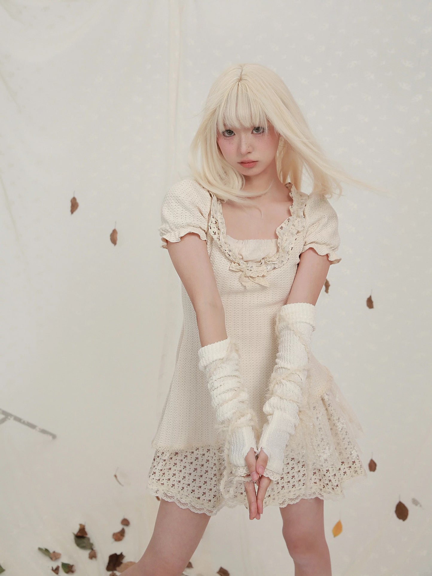 [Rose Island] Forest Walk Autumn mini dress