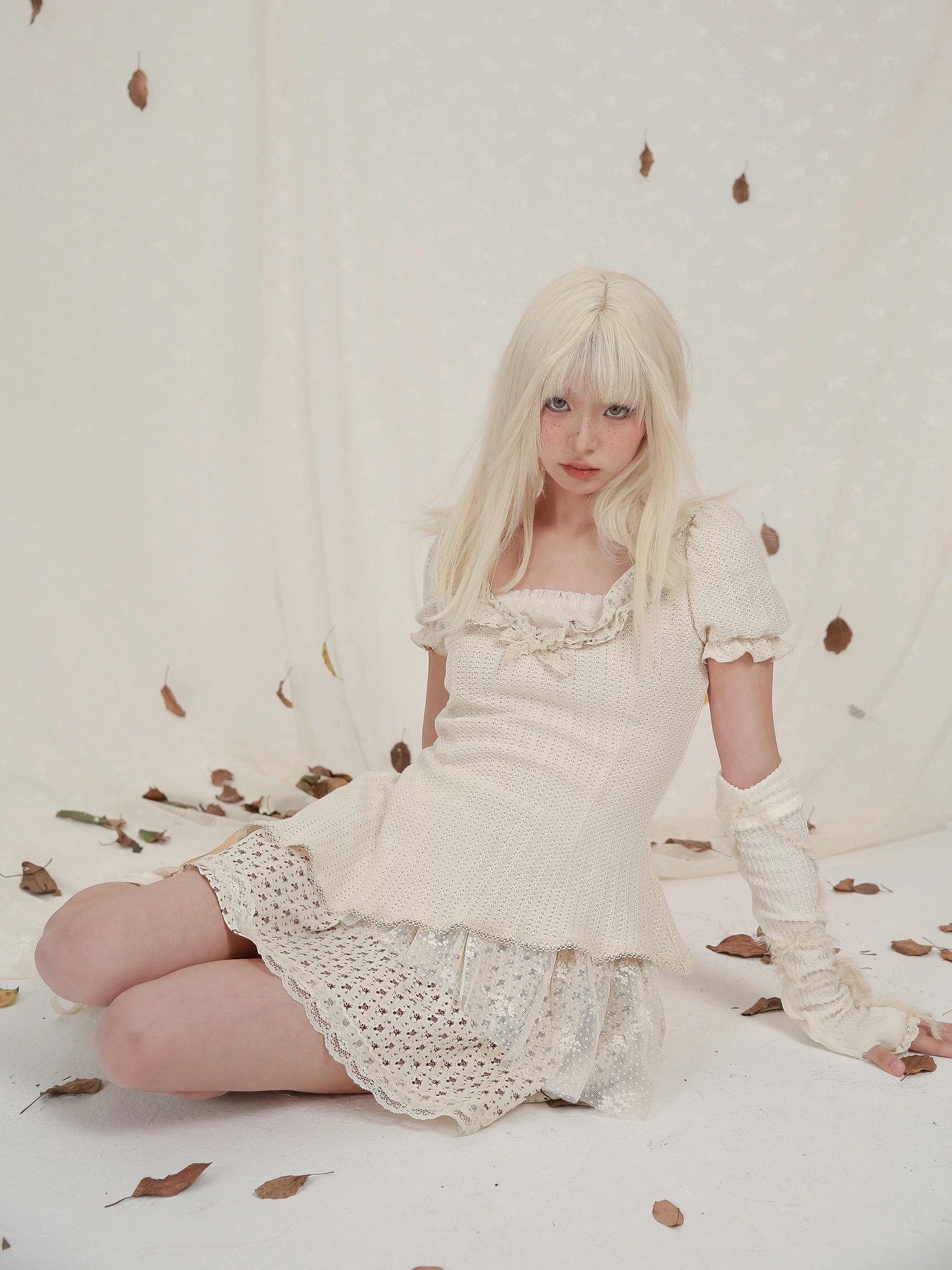 [Rose Island] Forest Walk Autumn mini dress