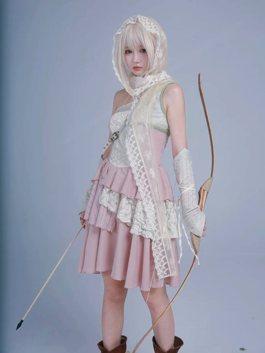 Rose Island AW24 Elf Guardian - The Girl Fairy Angel Mini Dress