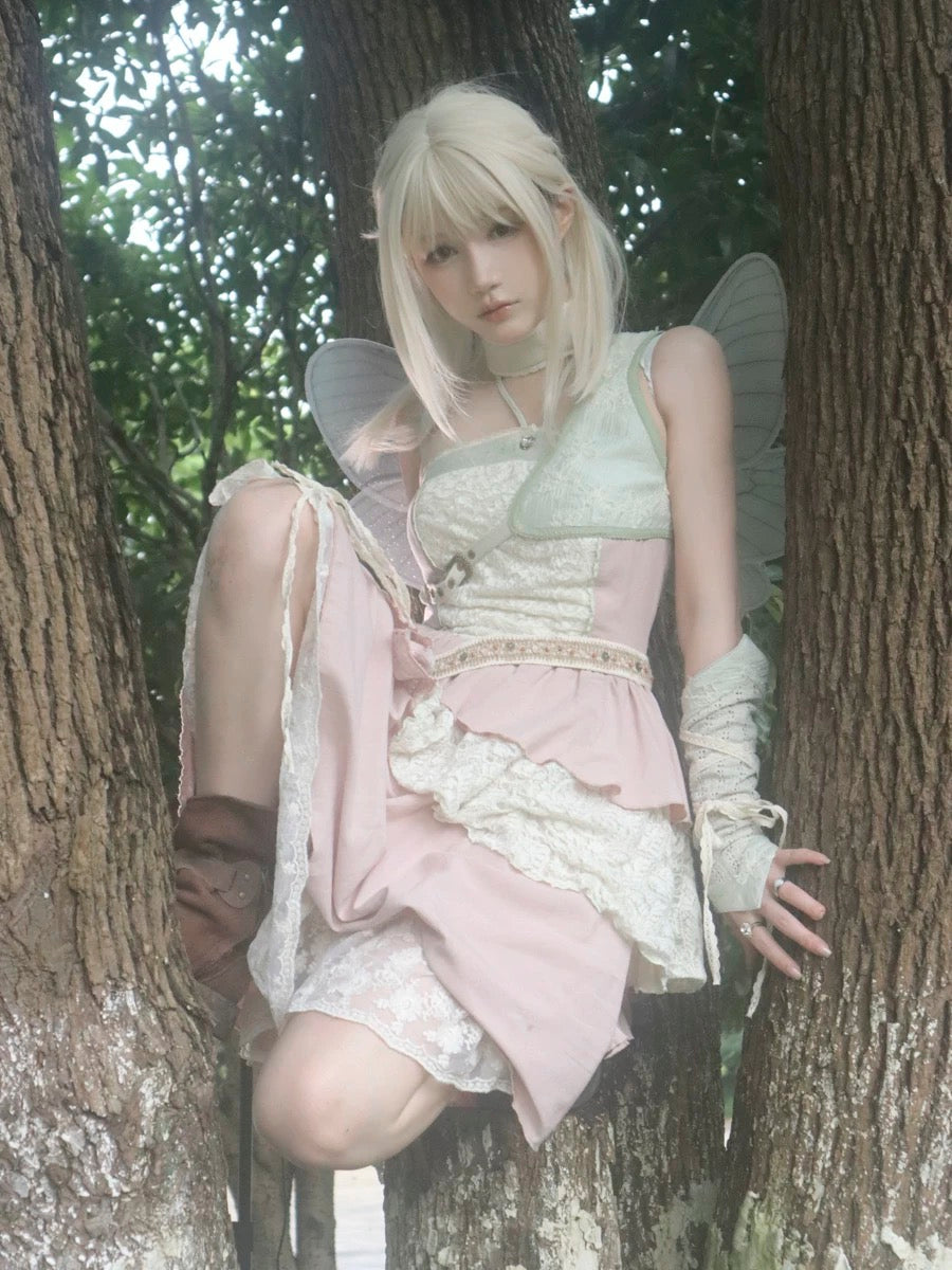 Rose Island AW24 Elf Guardian - The Girl Fairy Angel Mini Dress