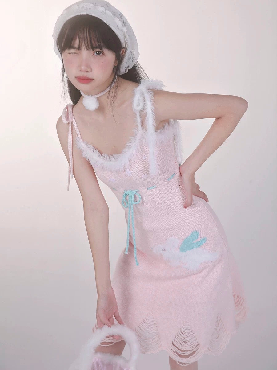 [Rose Island] Bunny Elf Knitted Dress