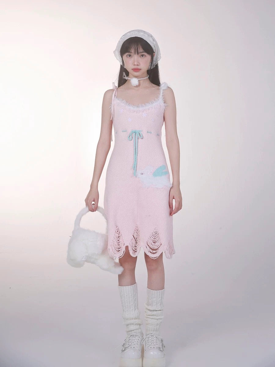 [Rose Island] Bunny Elf Knitted Dress