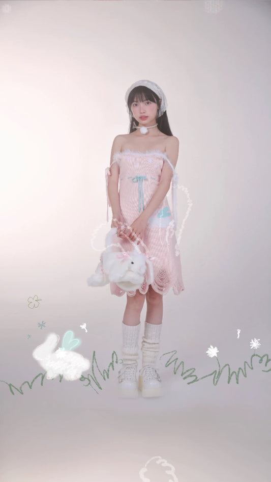 [Rose Island] Bunny Elf Knitted Dress