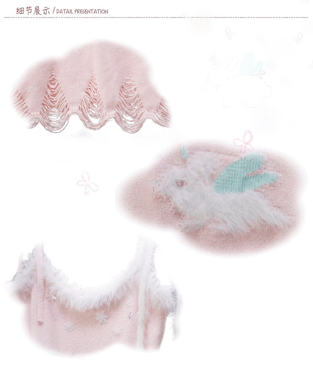 [Rose Island] Bunny Elf Knitted Dress