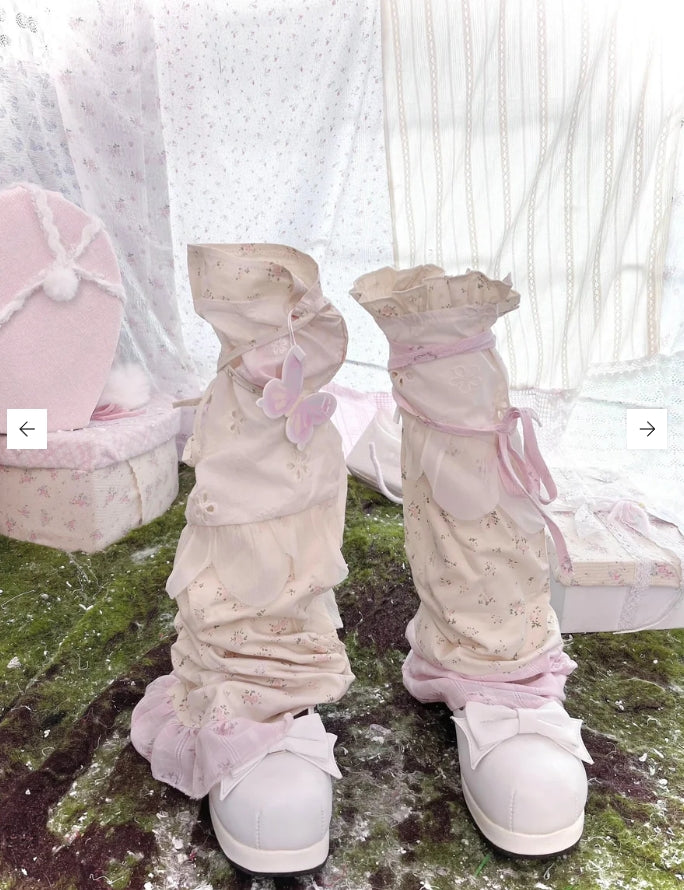 [Rose Island]Cottage Love Cotton Leg Warmer