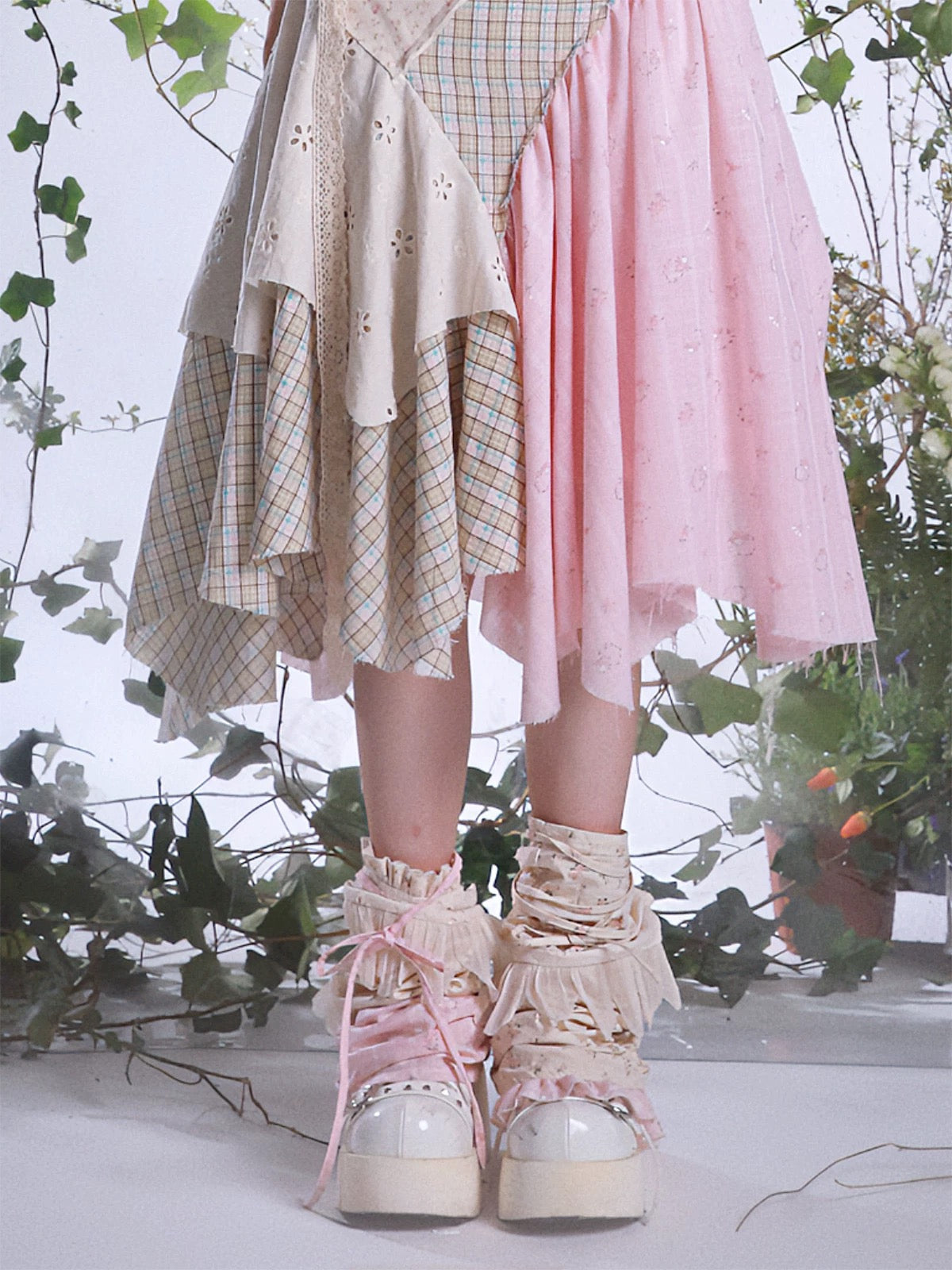 [Rose Island]Cottage Love Cotton Leg Warmer