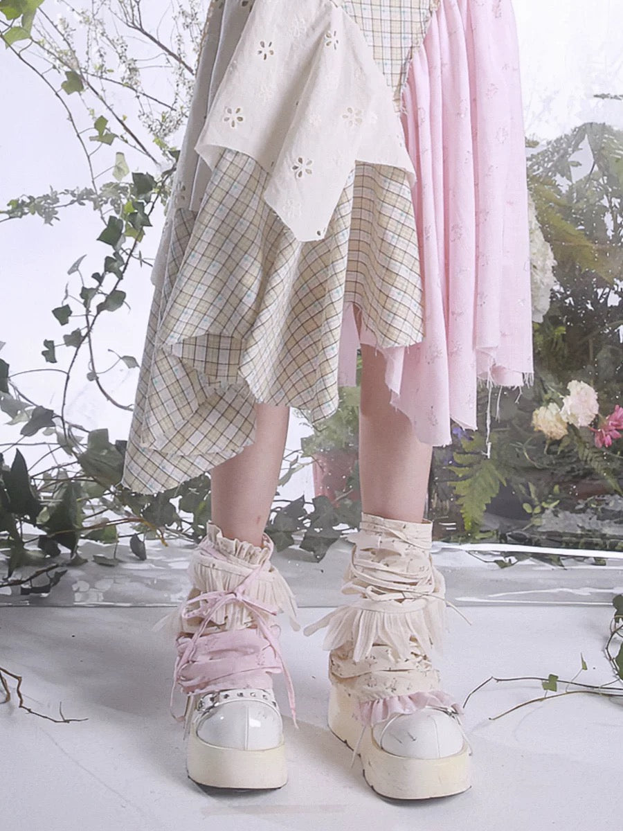 [Rose Island]Cottage Love Cotton Leg Warmer