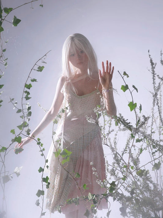[Rose Island] Cottage Garden Floral Midi Dress Fairy Core