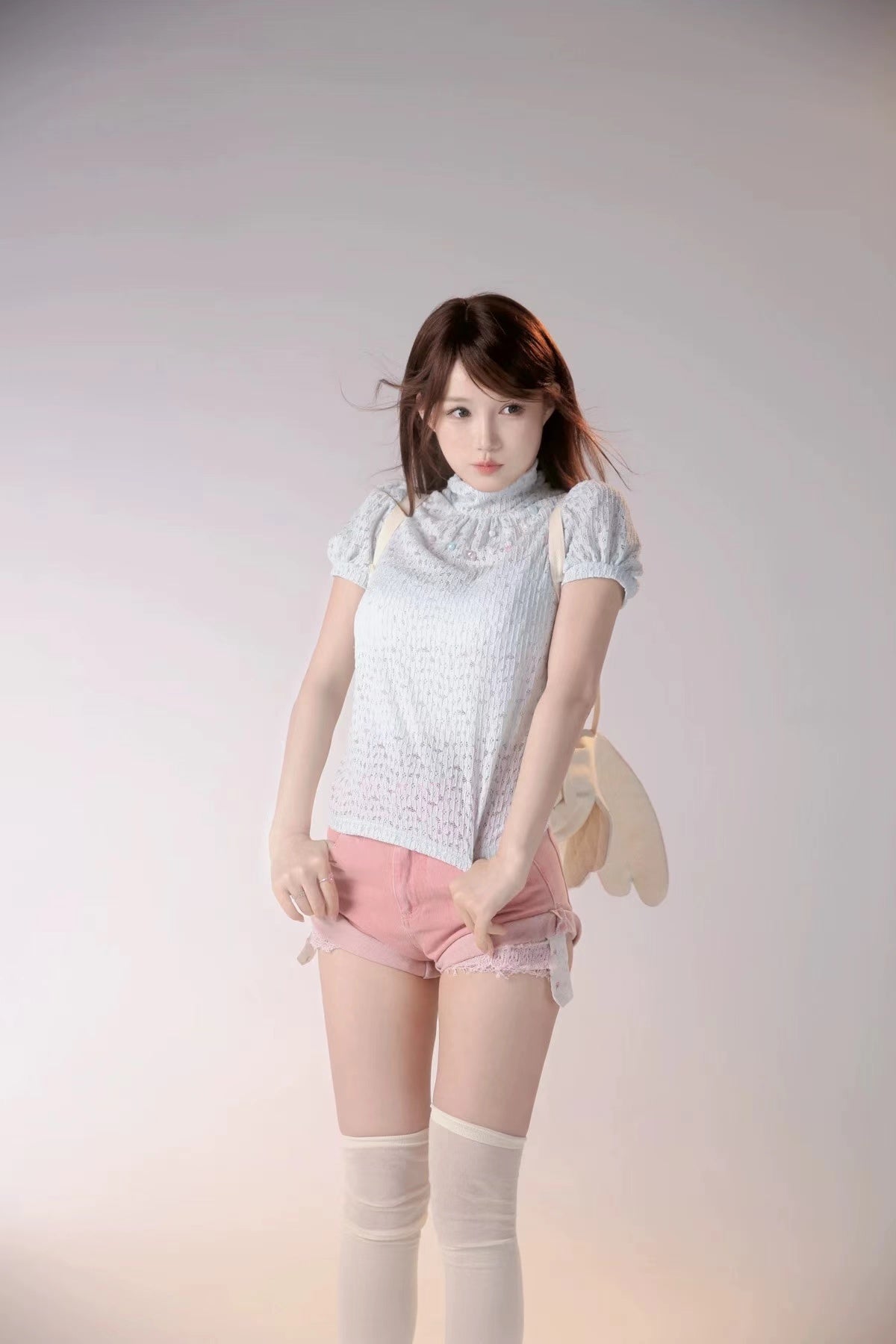 [Rose Island]Gemstone Elegance Short Sleeve Top