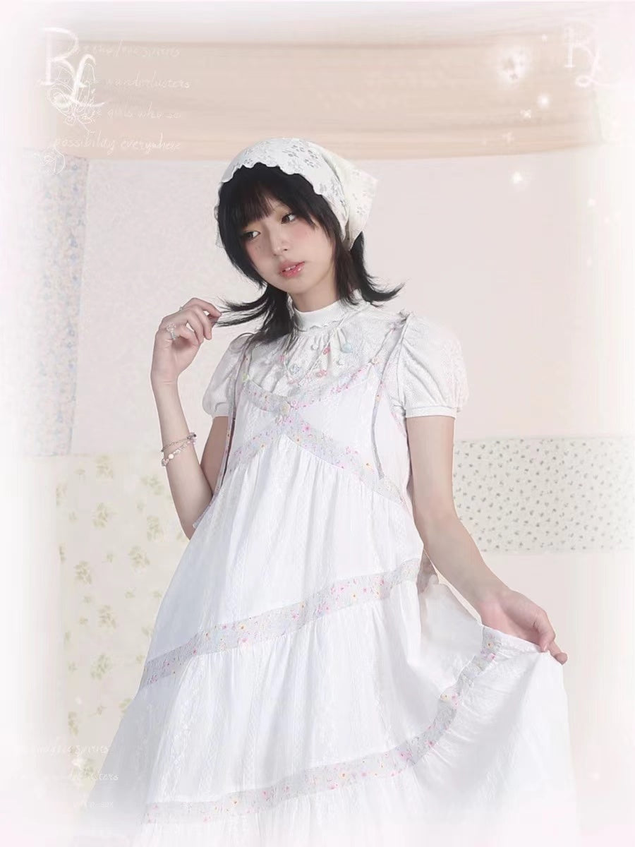 [Rose Island]Gemstone Elegance Short Sleeve Top