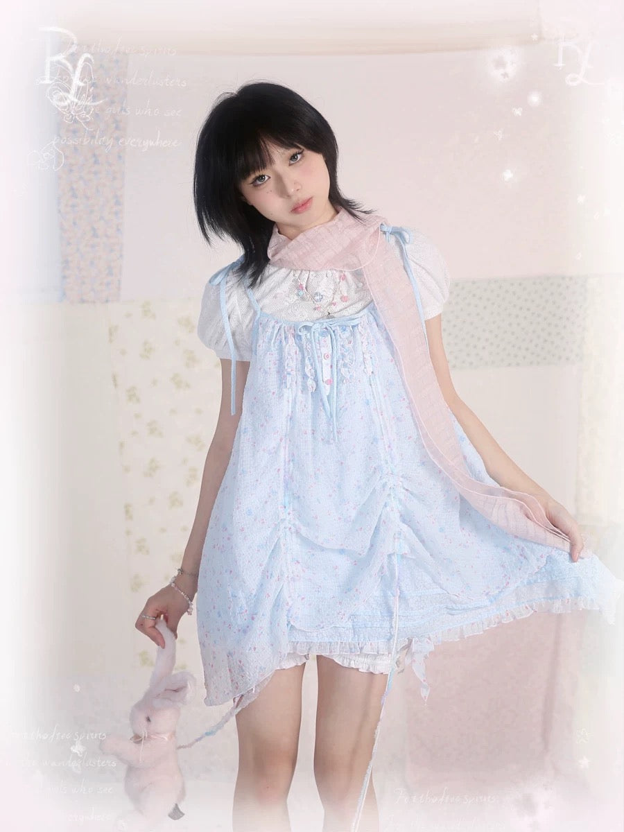 Mermaid Lagoon Strappy Floral Dress