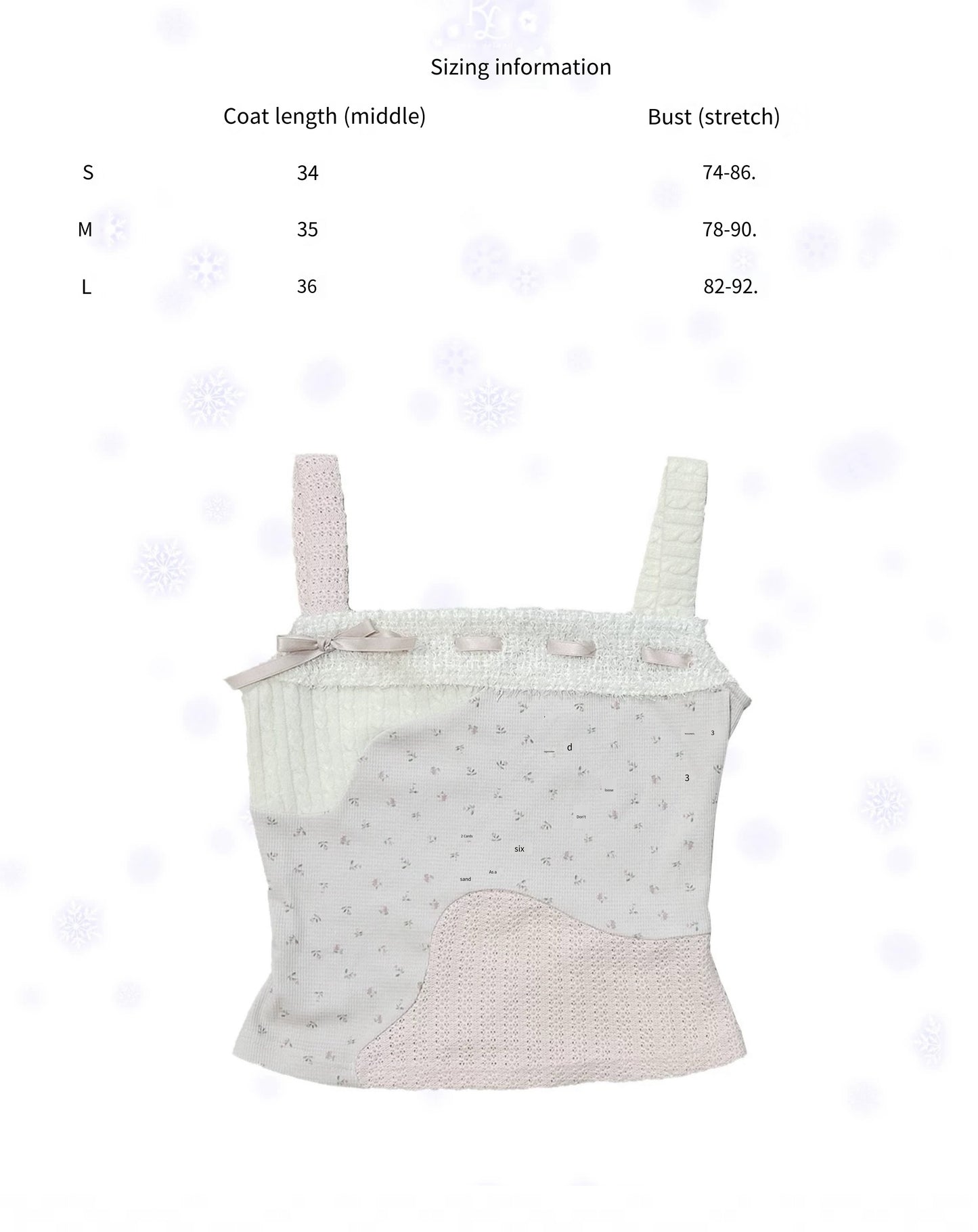[Rose Island] Rose Cake Floral Vest Crop Top