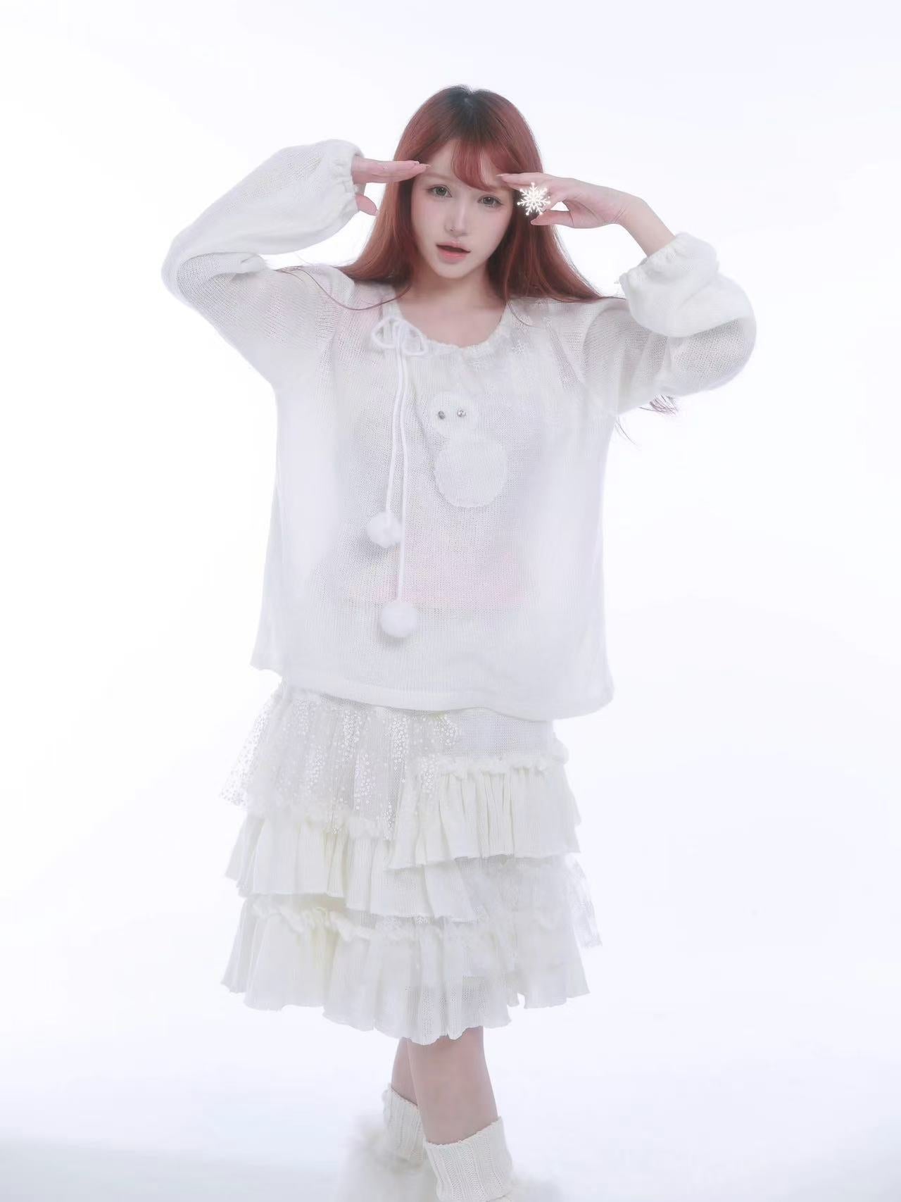 [Rose Island] Do You Want To Build A Snow Man? Cashmere-blend Sweater