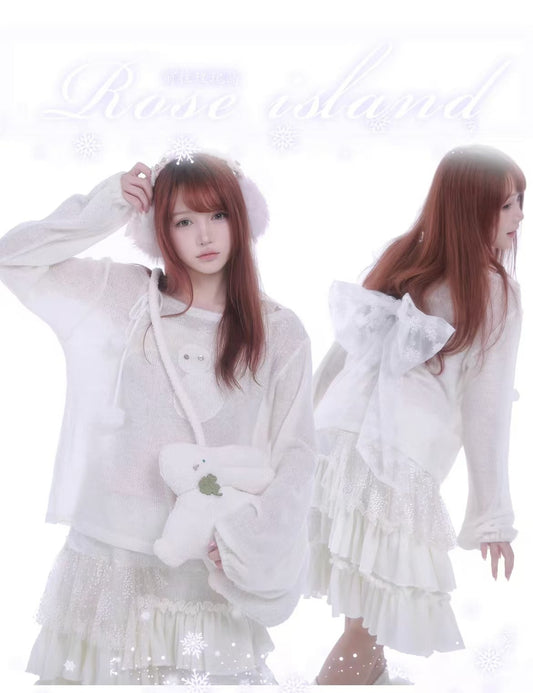 [Rose Island] Do You Want To Build A Snow Man? Cashmere-blend Sweater