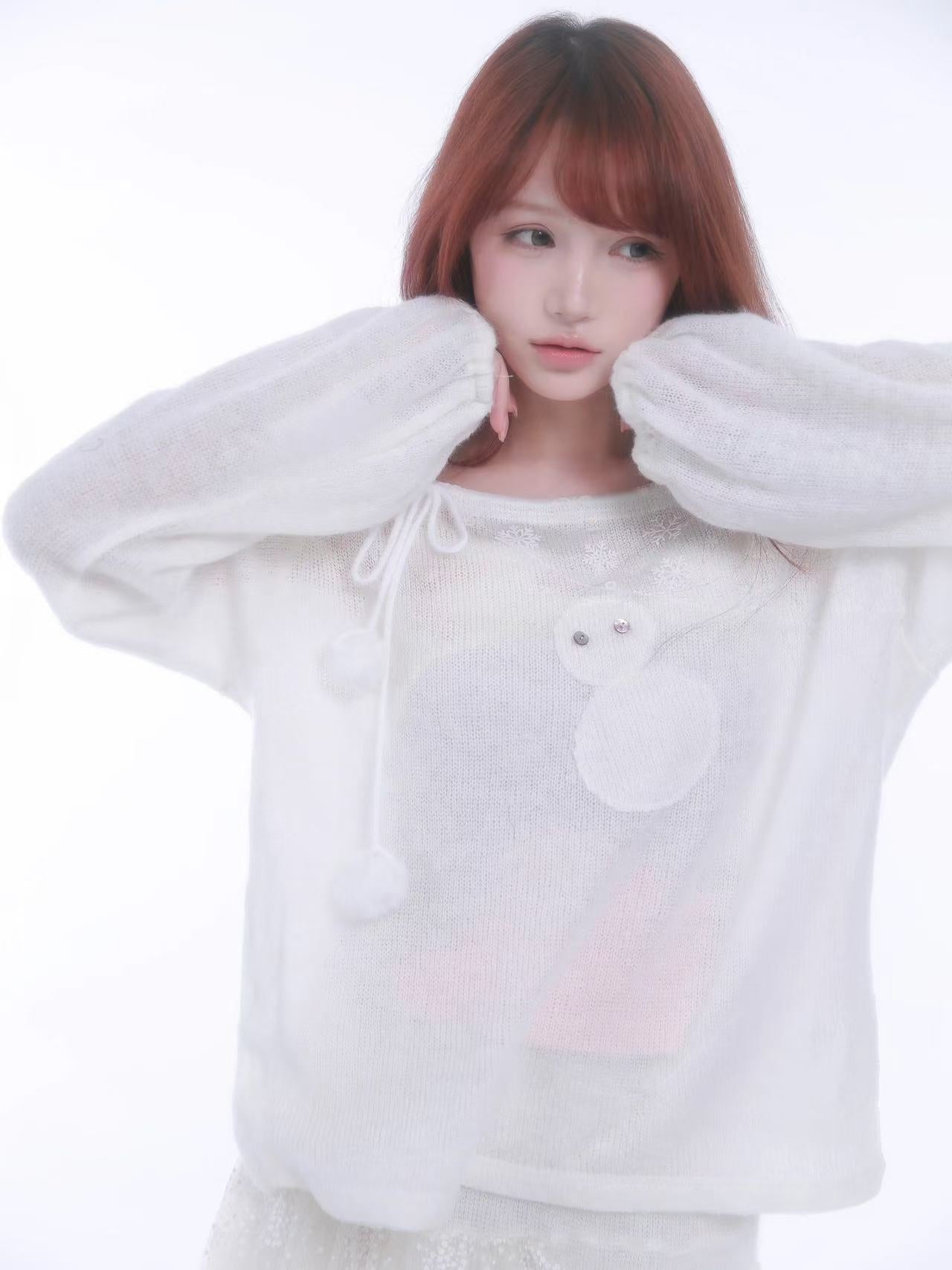 [Rose Island] Do You Want To Build A Snow Man? Cashmere-blend Sweater